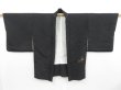 Photo5: 3822T08z580 Vintage Japanese Kimono Silk HAORI Flower Black (5)