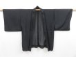 Photo5: 3827T12z200  Japanese Kimono Synthetic See through HAORI  Black (5)