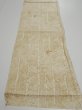 Photo5: 2U01z50  Japanese Kimono Silk  FABRIC Grove Light olive 42.5x14.4 (5)