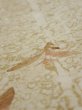 Photo4: 2U06z80  Japanese Kimono Silk  FABRIC Grove Light olive 63.8x14.4 (4)