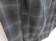 Photo3: 3901T03z680  Japanese Kimono Silk TSUMUGI  Black (3)