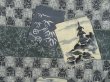 Photo4: 3901T06z550 Vintage Japanese Kimono Muslin Men's JUBAN  Green-Gray (4)