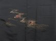 Photo3: 3901T07z470 Vintage Japanese Kimono Silk HAORI Stream Black (3)