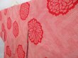 Photo2: 3901T10z660 Vintage Japanese Kimono Silk JUBAN Chrysanthemum Red (2)