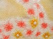 Photo4: 3904T05z510  Japanese Kimono Silk SHIBORI HAORI Flower Yellow (4)