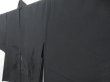 Photo2: 3904T06z290  Japanese Kimono Silk See through HAORI Leaf Black (2)