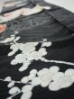 Photo4: 2T10z30  Japanese Kimono Silk  FABRIC Hand drum Black 39.4x6.7 (4)