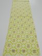 Photo5: 2T01z60  Japanese Kimono Silk SHIBORI FABRIC  Yellow green 43.3x14.2 (5)