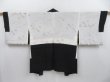 Photo8: 3906T06z580 Vintage Japanese Kimono Silk HAORI Chrysanthemum Black (8)