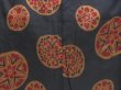 Photo5: 3906T11z570 Vintage Japanese Kimono Silk OMESHI KOMON Flowers Black (5)