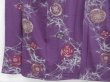 Photo4: 3907T01z880 Vintage Japanese Kimono Silk KOMON Flower Purple (4)