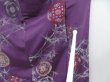 Photo8: 3907T01z880 Vintage Japanese Kimono Silk KOMON Flower Purple (8)