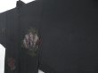 Photo3: 3907T04z380 Vintage Japanese Kimono Silk HAORI Peony Black (3)