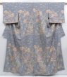 Photo1: 3907T13z1000  Japanese Kimono Silk KOMON Hut Gray (1)