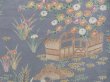 Photo5: 3907T13z1000  Japanese Kimono Silk KOMON Hut Gray (5)