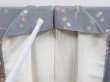 Photo7: 3907T13z1000  Japanese Kimono Silk KOMON Hut Gray (7)