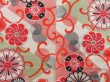 Photo3: 3911T06z400 Vintage Japanese Kimono Silk MEISEN HAORI Flowers (3)