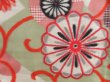 Photo4: 3911T06z400 Vintage Japanese Kimono Silk MEISEN HAORI Flowers (4)