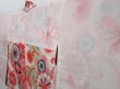 Photo7: 3911T06z400 Vintage Japanese Kimono Silk MEISEN HAORI Flowers (7)