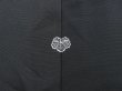 Photo7: 3913T07z580 Vintage Japanese Kimono Silk HAORI Flowers Black (7)