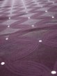 Photo4: 2N04z100  Japanese Kimono Silk  FABRIC Shippo Dark purple 103.9x14.4 (4)