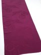 Photo2: 2N01z80  Japanese Kimono Silk  FABRIC Crane Wine red 85.4x15.4 (2)