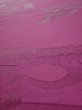 Photo4: 2N01z80  Japanese Kimono Silk  FABRIC Crane Wine red 85.4x15.4 (4)