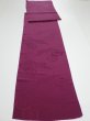 Photo5: 2N01z80  Japanese Kimono Silk  FABRIC Crane Wine red 85.4x15.4 (5)