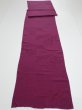 Photo6: 2N02z70  Japanese Kimono Silk  FABRIC Crane Wine red 82.7x15.4 (6)