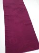 Photo2: 2N06z80  Japanese Kimono Silk  FABRIC Crane Wine red 85.8x15.4 (2)