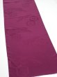 Photo2: 2N07z90  Japanese Kimono Silk  FABRIC Crane Wine red 97.6x15.4 (2)