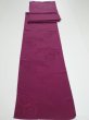 Photo6: 2N07z90  Japanese Kimono Silk  FABRIC Crane Wine red 97.6x15.4 (6)