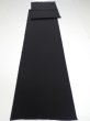 Photo3: 2N02z120  Japanese Kimono Silk  FABRIC Plain Black 82.7x14.4 (3)