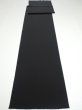 Photo5: 2N03z120  Japanese Kimono Silk  FABRIC Plain Black 82.7x14.4 (5)