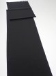 Photo4: 2N04z120  Japanese Kimono Silk  FABRIC Plain Black 83.5x14.4 (4)