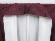 Photo7: 3919T05z950 Vintage Japanese Kimono Silk TSUMUGI  Wine red (7)