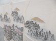 Photo2: 3919T09z550 Vintage Japanese Kimono Silk HAORI Scenery Off-white (2)