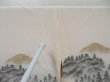 Photo5: 3919T09z550 Vintage Japanese Kimono Silk HAORI Scenery Off-white (5)