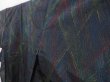 Photo2: 3919T12z620 Vintage Japanese Kimono Silk TSUMUGI  Black (2)