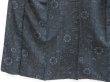 Photo4: 3921T12z680 Vintage Japanese Kimono Silk KOMON Flowers Black (4)