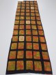 Photo5: 2V03z70  Japanese Kimono Silk  FABRIC  Orange-Brown 51.2x14.4 (5)