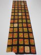 Photo5: 2V04z70  Japanese Kimono Silk  FABRIC  Orange-Brown 52.8x14.4 (5)