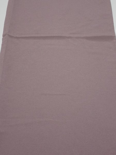 Photo1: 2V02z60  Japanese Kimono Crepe Silk  FABRIC Plain Ash rose 38.6x14.0 (1)