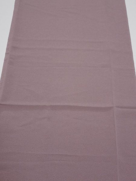 Photo1: 2V04z80  Japanese Kimono Crepe Silk  FABRIC Plain Ash rose 47.2x14.2 (1)