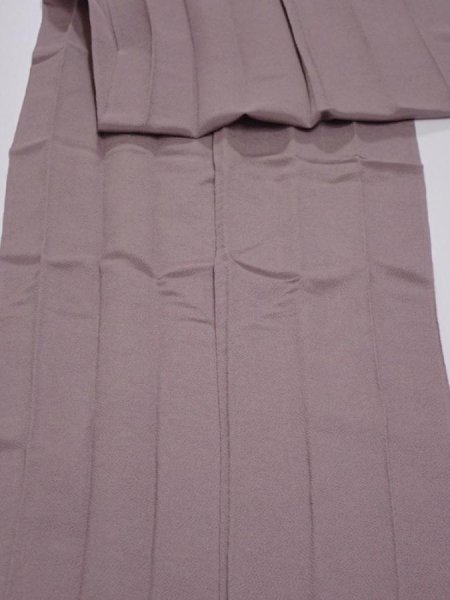 Photo1: 2V07z130  Japanese Kimono Crepe Silk  FABRIC Plain Ash rose 81.9x14.0 (1)