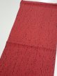 Photo3: 2V02z50  Japanese Kimono Silk  FABRIC Mokume shibori Dull red 37.0x14.0 (3)