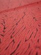 Photo4: 2V04z70  Japanese Kimono Silk  FABRIC Mokume shibori Dull red 48.0x14.0 (4)