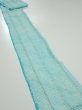 Photo1: 2V01z50  Japanese Kimono Silk  FABRIC Shibori dyeing Light blue 79.5x6.9 (1)