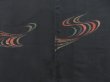 Photo3: 3922T03z630 Vintage Japanese Kimono Silk HAORI Stream Black (3)