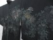 Photo2: 3922T06z510 Vintage Japanese Kimono Silk HAORI Peony Black (2)